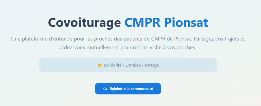 Covoiturage CMPR Pionsat - Image 2